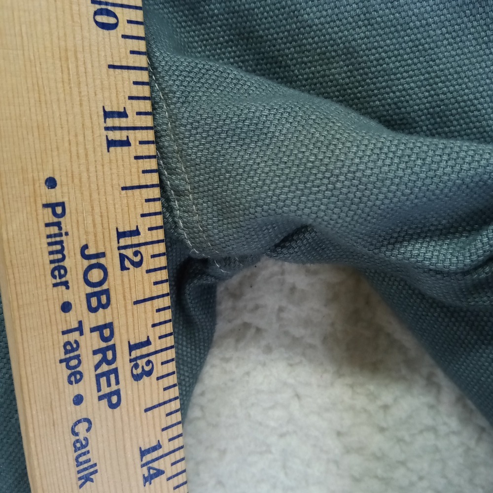No Boundaries Mens Carpenter Pants 38x31 Green Double Knee Canvas Baggy - Picture 6 of 9